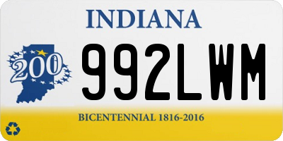 IN license plate 992LWM