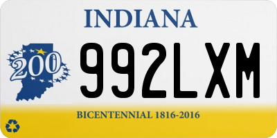 IN license plate 992LXM