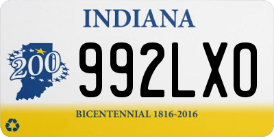 IN license plate 992LXO