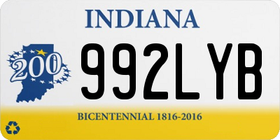 IN license plate 992LYB