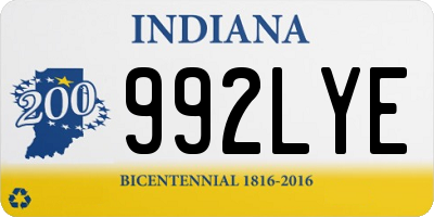 IN license plate 992LYE