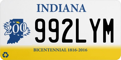 IN license plate 992LYM