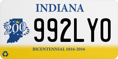 IN license plate 992LYO