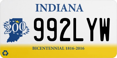 IN license plate 992LYW