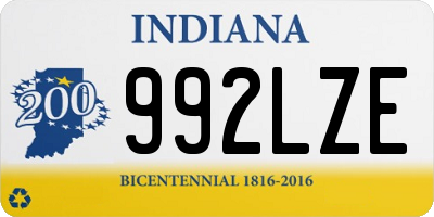 IN license plate 992LZE