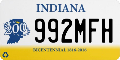 IN license plate 992MFH