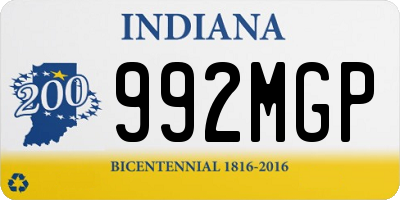 IN license plate 992MGP