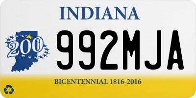 IN license plate 992MJA