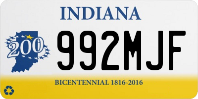 IN license plate 992MJF