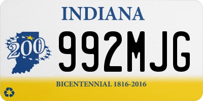 IN license plate 992MJG