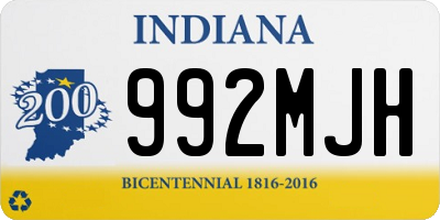 IN license plate 992MJH