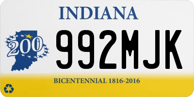 IN license plate 992MJK