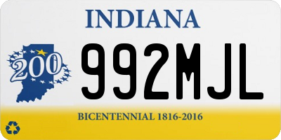 IN license plate 992MJL