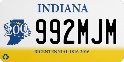 IN license plate 992MJM