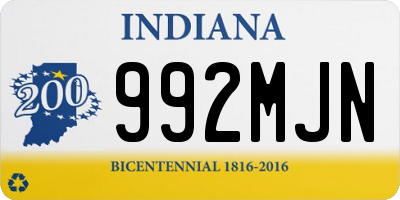 IN license plate 992MJN