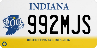 IN license plate 992MJS