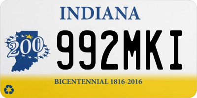 IN license plate 992MKI