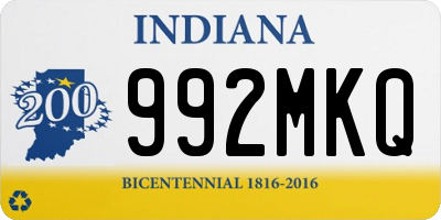 IN license plate 992MKQ