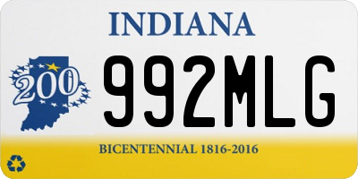 IN license plate 992MLG