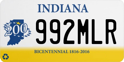 IN license plate 992MLR