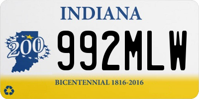 IN license plate 992MLW