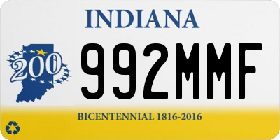 IN license plate 992MMF