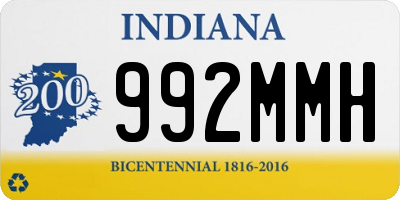 IN license plate 992MMH