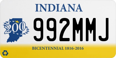 IN license plate 992MMJ