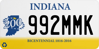 IN license plate 992MMK