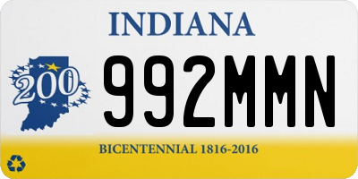 IN license plate 992MMN