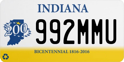 IN license plate 992MMU