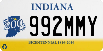 IN license plate 992MMY