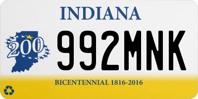 IN license plate 992MNK