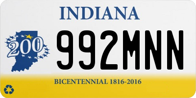 IN license plate 992MNN