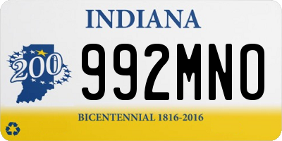 IN license plate 992MNO