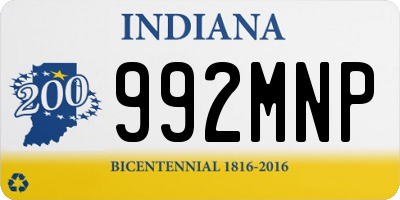IN license plate 992MNP