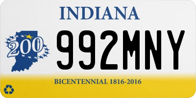 IN license plate 992MNY