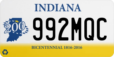 IN license plate 992MQC