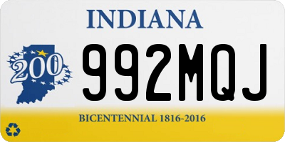 IN license plate 992MQJ