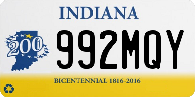 IN license plate 992MQY