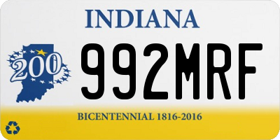 IN license plate 992MRF