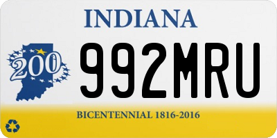 IN license plate 992MRU