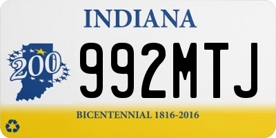 IN license plate 992MTJ