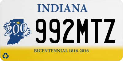 IN license plate 992MTZ