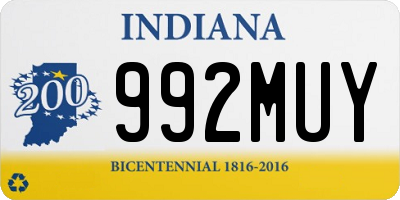 IN license plate 992MUY