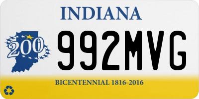 IN license plate 992MVG