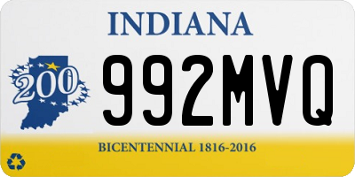 IN license plate 992MVQ