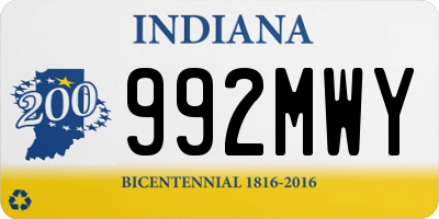 IN license plate 992MWY