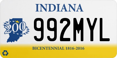 IN license plate 992MYL