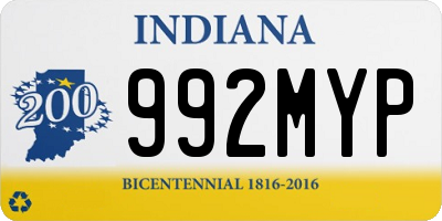 IN license plate 992MYP